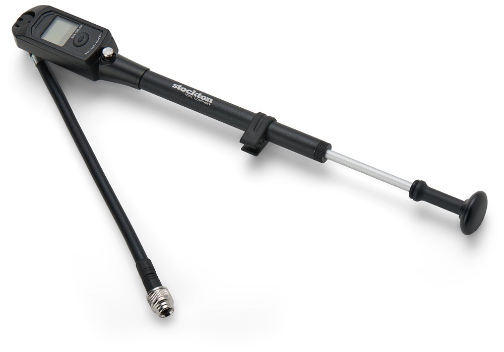 specialized pump for adjusting air pressure in shock absorbers