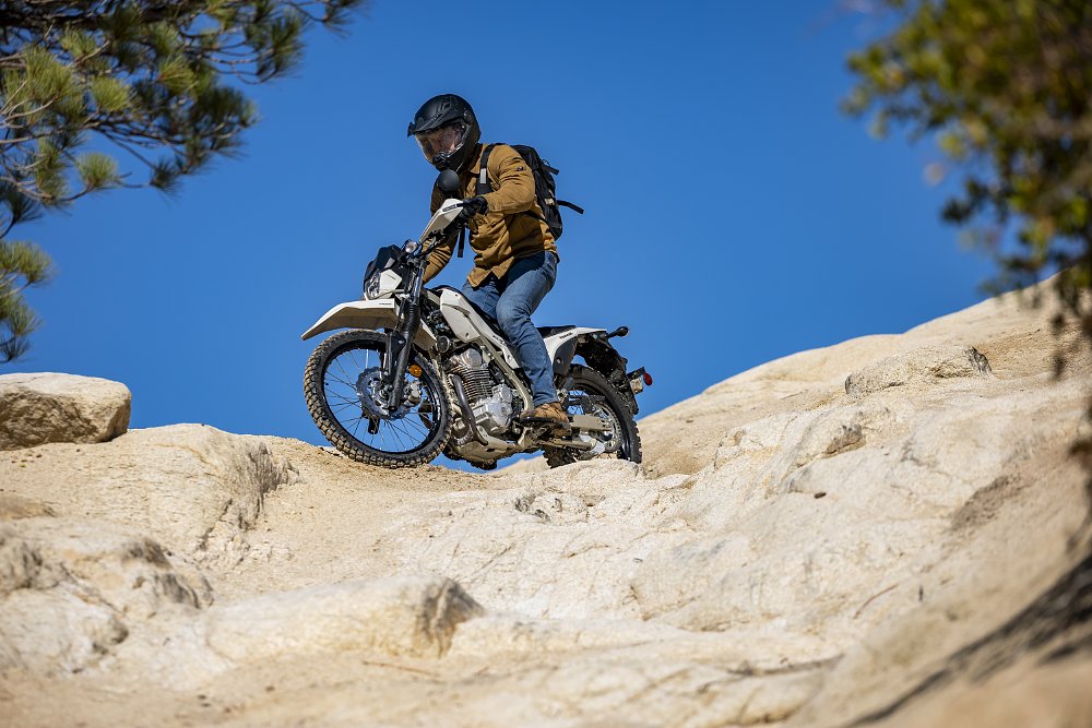 2026 Kawasaki KLX230 Sherpa rock climb