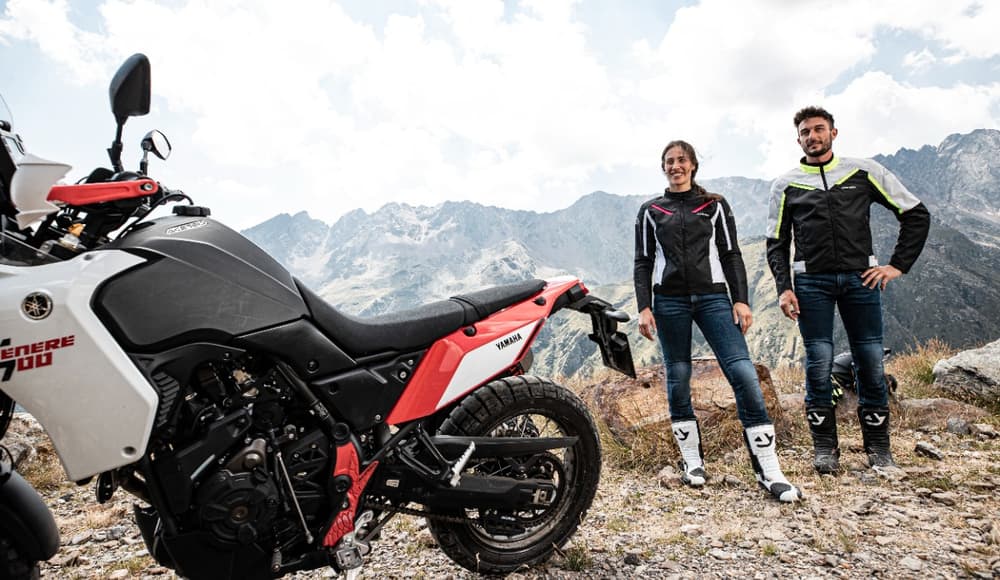 Close up of Acerbis X-Grip Frame Guard installed on bike